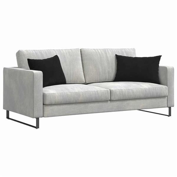 Grote foto vidaxl sofa kussens 2 pcs zwart 60 x 40 cm katoen stof huis en inrichting woningdecoratie