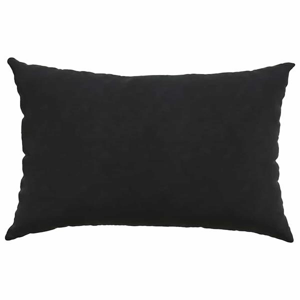 Grote foto vidaxl sofa kussens 2 pcs zwart 60 x 40 cm katoen stof huis en inrichting woningdecoratie