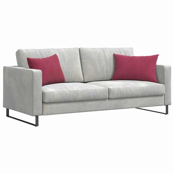 Grote foto vidaxl sofa kussens 2 pcs wijnrood 60 x 40 cm katoen stof huis en inrichting woningdecoratie