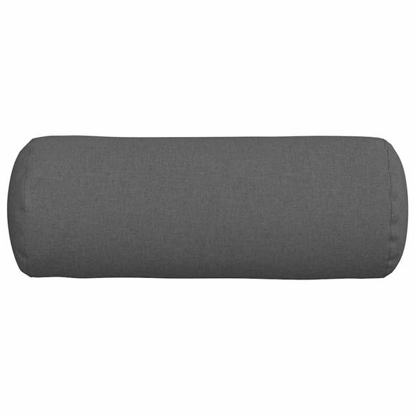 Grote foto vidaxl bolster kussens 2 pcs donkergrijs 25 x 70 cm stof huis en inrichting woningdecoratie