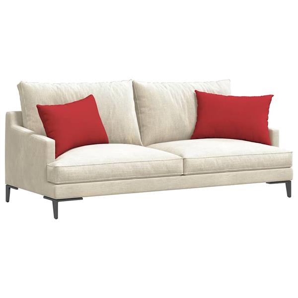 Grote foto vidaxl sofa kussens 2 pcs rood 60 x 40 cm stof huis en inrichting woningdecoratie