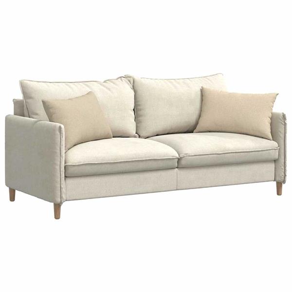 Grote foto vidaxl sofa kussens 2 pcs cr me 60 x 40 cm stof huis en inrichting woningdecoratie