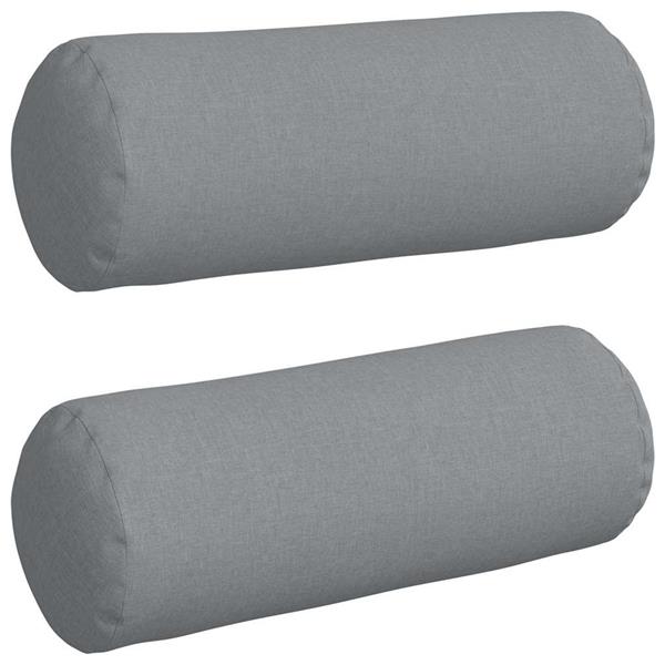Grote foto vidaxl bolster kussens 2 pcs lichtgrijs 25 x 70 cm stof huis en inrichting woningdecoratie