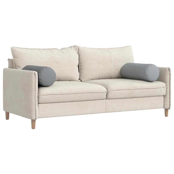 Grote foto vidaxl bolster kussens 2 pcs lichtgrijs 25 x 70 cm stof huis en inrichting woningdecoratie