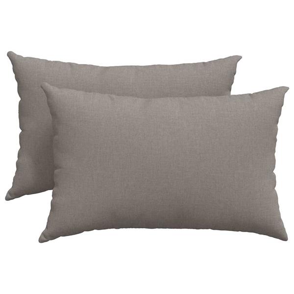 Grote foto vidaxl sofa kussens 2 pcs taupe 60 x 40 cm stof huis en inrichting woningdecoratie