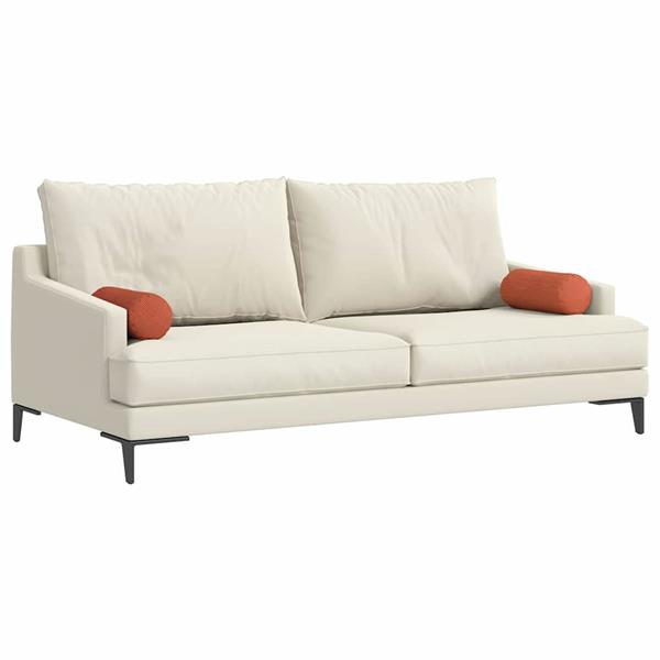 Grote foto vidaxl bolster kussens 2 pcs rood oranje 15 x 40 cm katoen stof huis en inrichting woningdecoratie