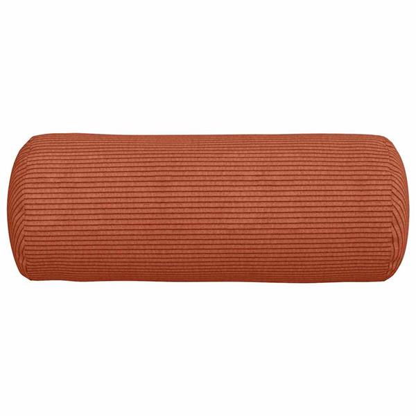 Grote foto vidaxl bolster kussens 2 pcs rood oranje 15 x 40 cm katoen stof huis en inrichting woningdecoratie