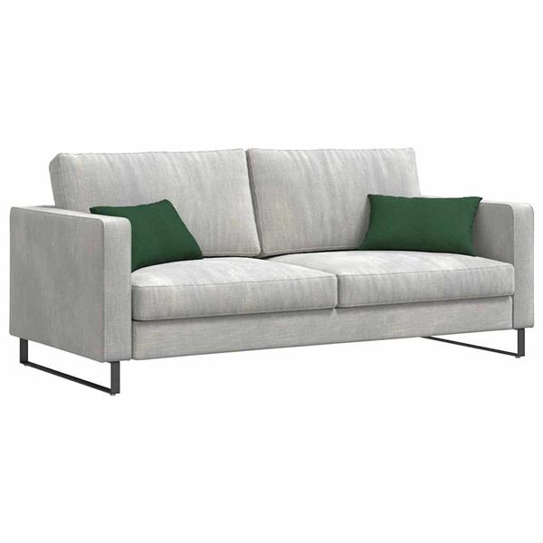 Grote foto vidaxl sofa kussens 2 pcs donkergroen 50 x 30 cm katoen stof huis en inrichting woningdecoratie