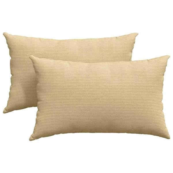 Grote foto vidaxl sofa kussens 2 pcs grijs groen 50 x 30 cm katoen stof huis en inrichting woningdecoratie