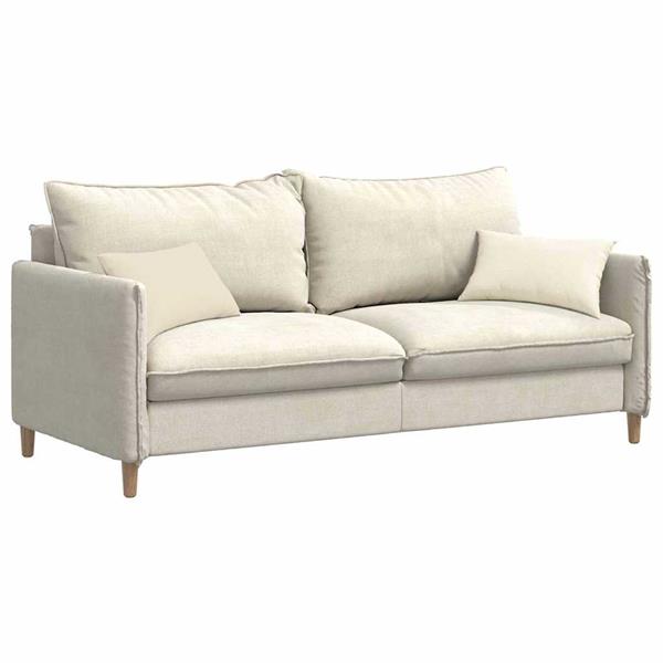 Grote foto vidaxl sofa kussens 2 pcs cr me 50 x 30 cm katoen stof huis en inrichting woningdecoratie