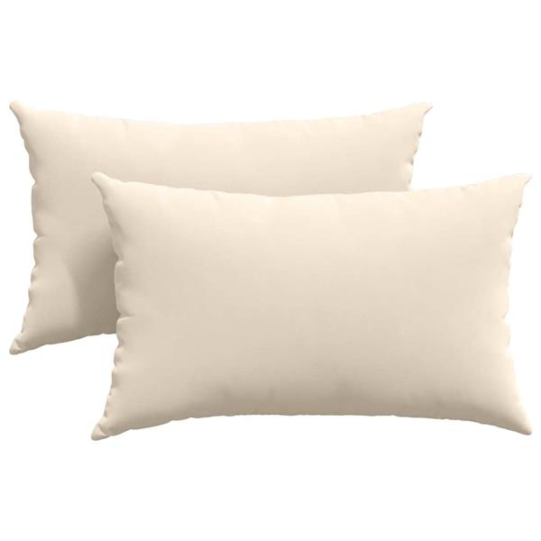 Grote foto vidaxl sofa kussens 2 pcs beige 50 x 30 cm stof huis en inrichting woningdecoratie