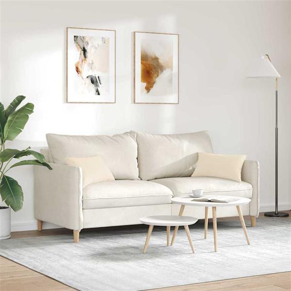 Grote foto vidaxl sofa kussens 2 pcs beige 50 x 30 cm stof huis en inrichting woningdecoratie