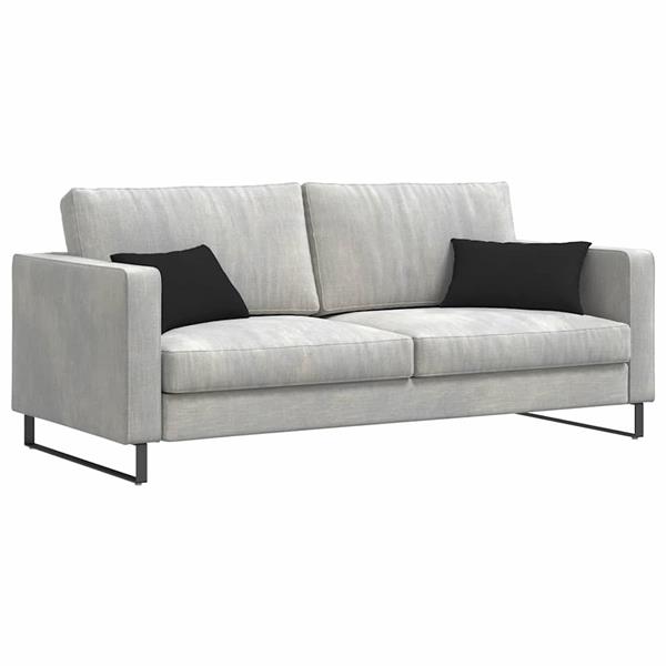 Grote foto vidaxl sofa kussens 2 pcs zwart 50 x 30 cm stof huis en inrichting woningdecoratie
