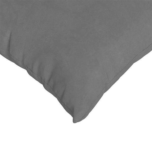 Grote foto vidaxl sofa kussens 2 pcs donkergrijs 50 x 30 cm stof huis en inrichting woningdecoratie