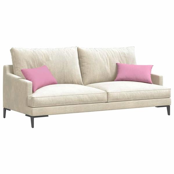 Grote foto vidaxl sofa kussens 2 pcs roze 50 x 30 cm stof huis en inrichting woningdecoratie