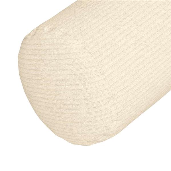 Grote foto vidaxl bolster kussens 2 pcs cr me 15 x 40 cm katoen stof huis en inrichting woningdecoratie