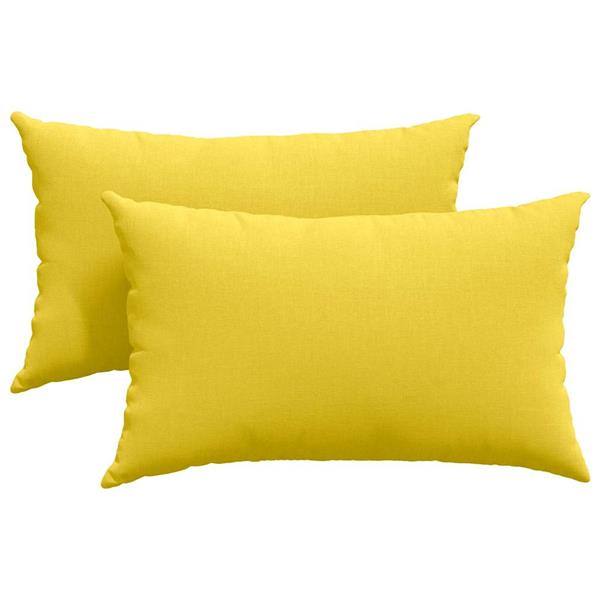 Grote foto vidaxl sofa kussens 2 pcs lichtgeel 50 x 30 cm stof huis en inrichting woningdecoratie