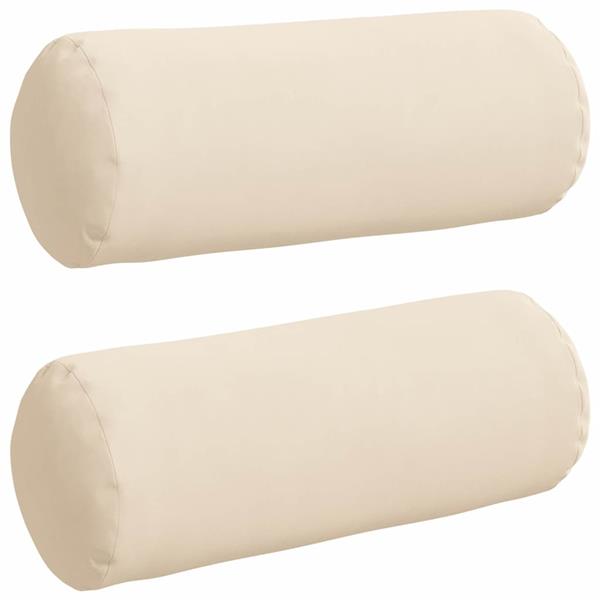 Grote foto vidaxl bolster kussens 2 pcs beige 15 x 40 cm microvezel stof huis en inrichting woningdecoratie