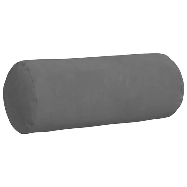 Grote foto vidaxl bolster kussens 2 pcs donkergrijs 15 x 40 cm microvezel stof huis en inrichting woningdecoratie