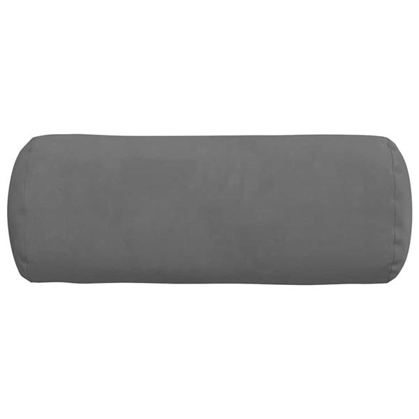Grote foto vidaxl bolster kussens 2 pcs donkergrijs 15 x 40 cm microvezel stof huis en inrichting woningdecoratie