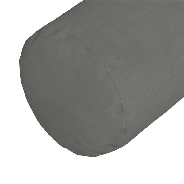 Grote foto vidaxl bolster kussens 2 pcs donkergrijs 15 x 40 cm microvezel stof huis en inrichting woningdecoratie
