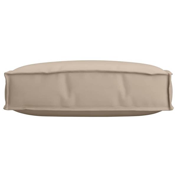 Grote foto vidaxl palletkussen voor zitting taupe 60 x 60 x 12 cm oxford stof huis en inrichting woningdecoratie