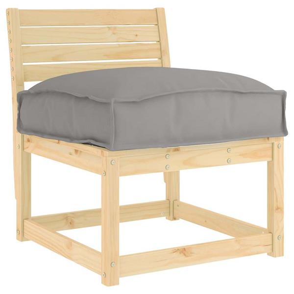 Grote foto vidaxl palletkussen voor zitting grijs 50 x 50 x 12 cm oxford stof huis en inrichting woningdecoratie