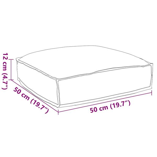 Grote foto vidaxl palletkussen voor zitting antraciet 50 x 50 x 12 cm oxford stof huis en inrichting woningdecoratie