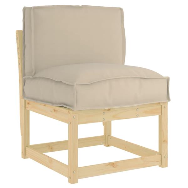 Grote foto vidaxl palletkussen voor rugleuning taupe 50 x 40 x 12 cm oxford stof huis en inrichting woningdecoratie