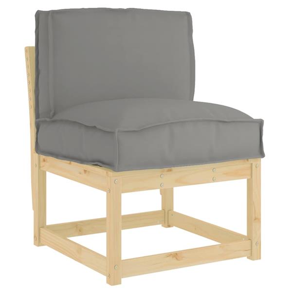 Grote foto vidaxl palletkussen voor rugleuning grijs 50 x 40 x 12 cm oxford stof huis en inrichting woningdecoratie