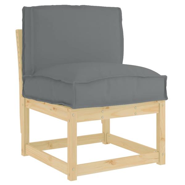 Grote foto vidaxl palletkussen voor rugleuning antraciet 50 x 40 x 12 cm huis en inrichting woningdecoratie