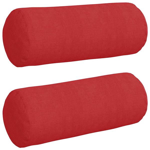Grote foto vidaxl bolster kussens 2 pcs rood 15 x 40 cm stof huis en inrichting woningdecoratie