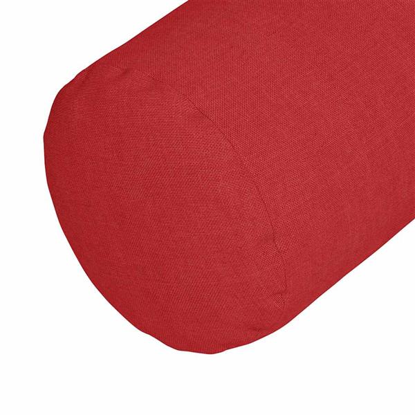 Grote foto vidaxl bolster kussens 2 pcs rood 15 x 40 cm stof huis en inrichting woningdecoratie
