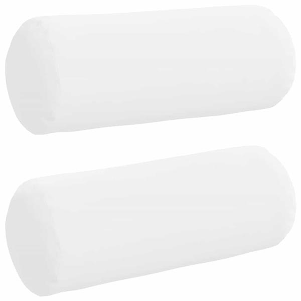 Grote foto vidaxl bolster kussens 2 pcs wit 15 x 40 cm stof huis en inrichting woningdecoratie