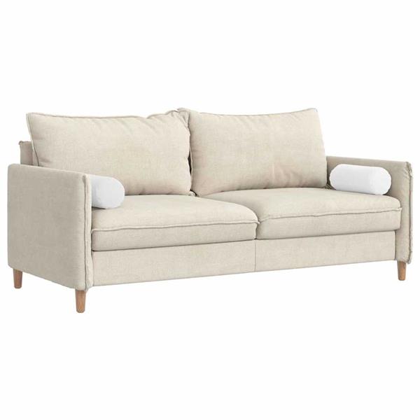 Grote foto vidaxl bolster kussens 2 pcs wit 15 x 40 cm stof huis en inrichting woningdecoratie