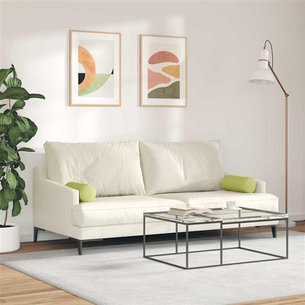 Grote foto vidaxl bolster kussens 2 pcs lichtgroen 15 x 40 cm stof huis en inrichting woningdecoratie