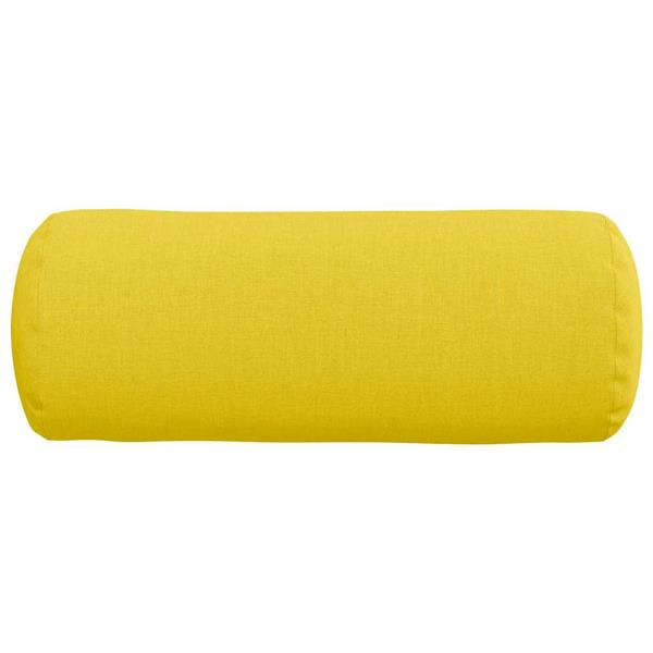 Grote foto vidaxl bolster kussens 2 pcs lichtgeel 15 x 40 cm stof huis en inrichting woningdecoratie