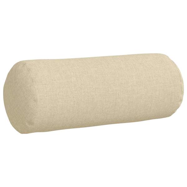 Grote foto vidaxl bolster kussens 2 pcs cr me 15 x 40 cm stof huis en inrichting woningdecoratie