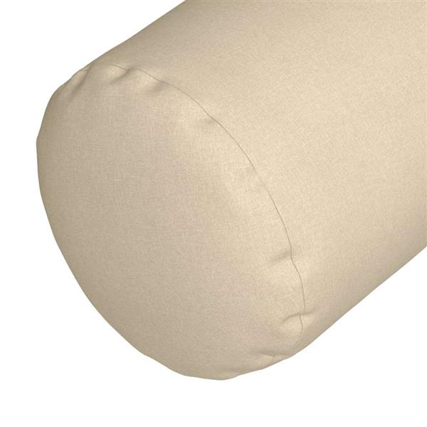 Grote foto vidaxl bolster kussens 2 pcs cr me 15 x 40 cm stof huis en inrichting woningdecoratie
