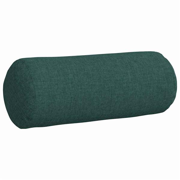 Grote foto vidaxl bolster kussens 2 pcs donkergroen 15 x 40 cm stof huis en inrichting woningdecoratie