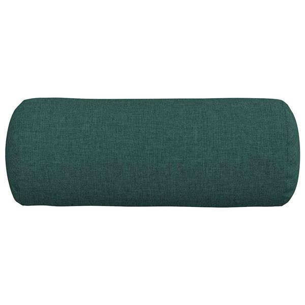 Grote foto vidaxl bolster kussens 2 pcs donkergroen 15 x 40 cm stof huis en inrichting woningdecoratie