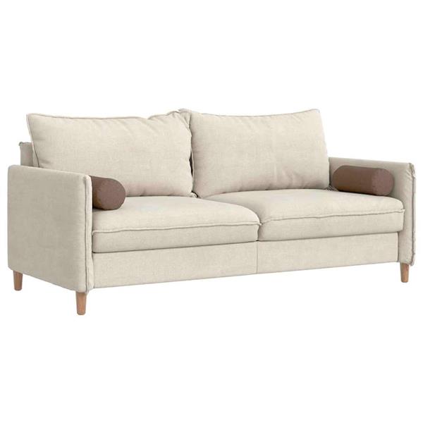 Grote foto vidaxl bolster kussens 2 pcs bruin 15 x 40 cm stof huis en inrichting woningdecoratie
