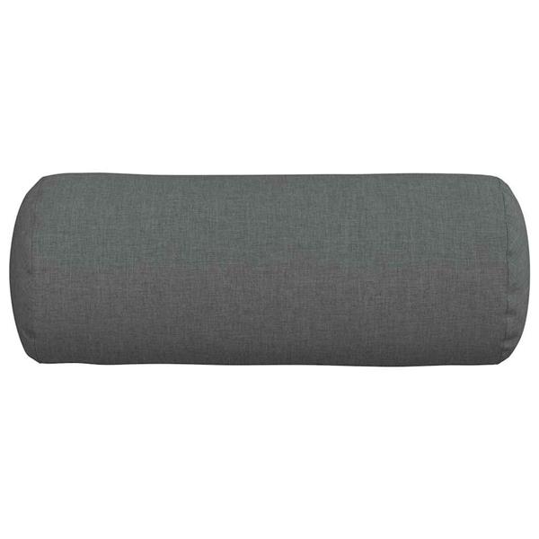 Grote foto vidaxl bolster kussens 2 pcs donkergrijs 15 x 40 cm stof huis en inrichting woningdecoratie