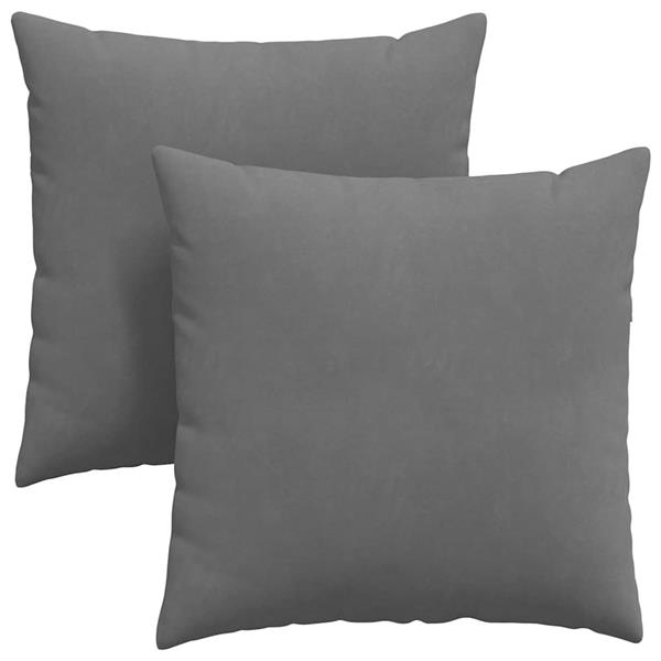Grote foto vidaxl sofa kussens 2 pcs donkergrijs 80 x 80 cm stof huis en inrichting woningdecoratie