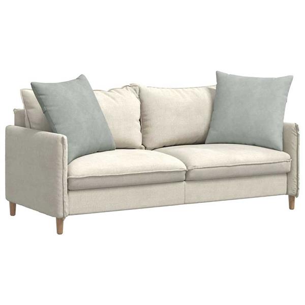 Grote foto vidaxl sofa kussens 2 pcs lichtgrijs 80 x 80 cm katoen stof huis en inrichting woningdecoratie