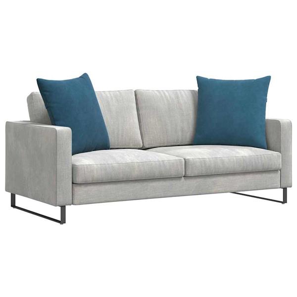 Grote foto vidaxl sofa kussens 2 pcs blauw 80 x 80 cm katoen stof huis en inrichting woningdecoratie