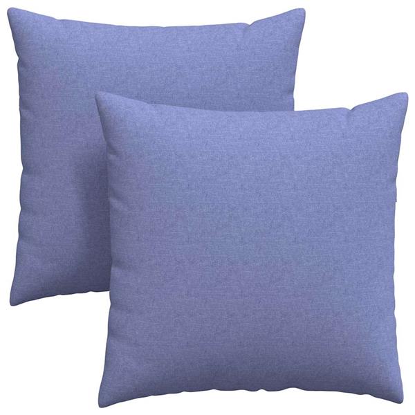 Grote foto vidaxl sofa kussens 2 pcs blauw 80 x 80 cm stof huis en inrichting woningdecoratie