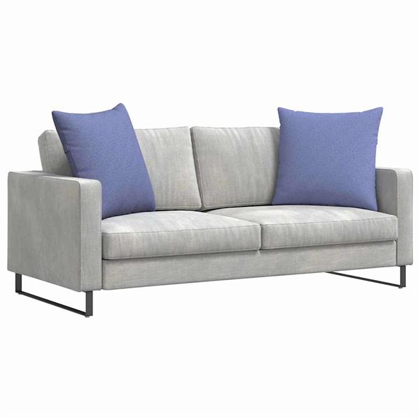 Grote foto vidaxl sofa kussens 2 pcs blauw 80 x 80 cm stof huis en inrichting woningdecoratie