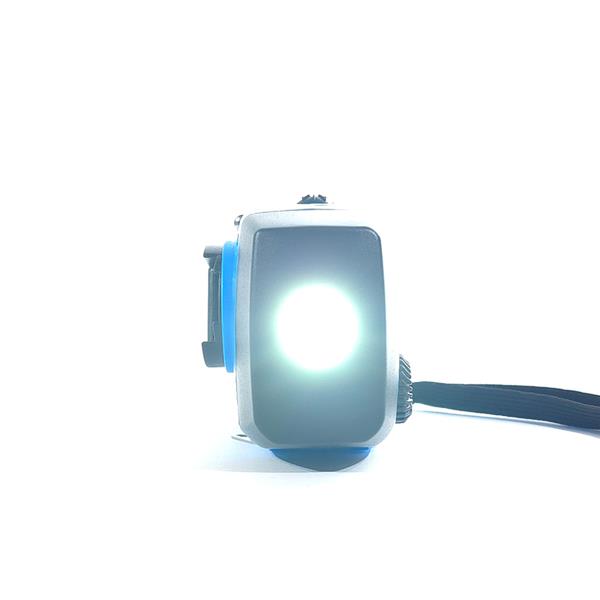 Grote foto slimlogy r3 mini 2000 mah noodradio nood zaklamp laadbaar met crank blauw telecommunicatie batterijen en accu