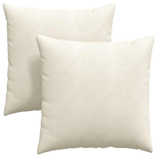 Grote foto vidaxl sofa kussens 2 pcs cr me 60 x 60 cm katoen stof huis en inrichting woningdecoratie
